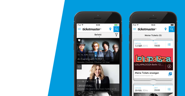 Neu fürs iPhone: Die Ticketmaster App für iOS