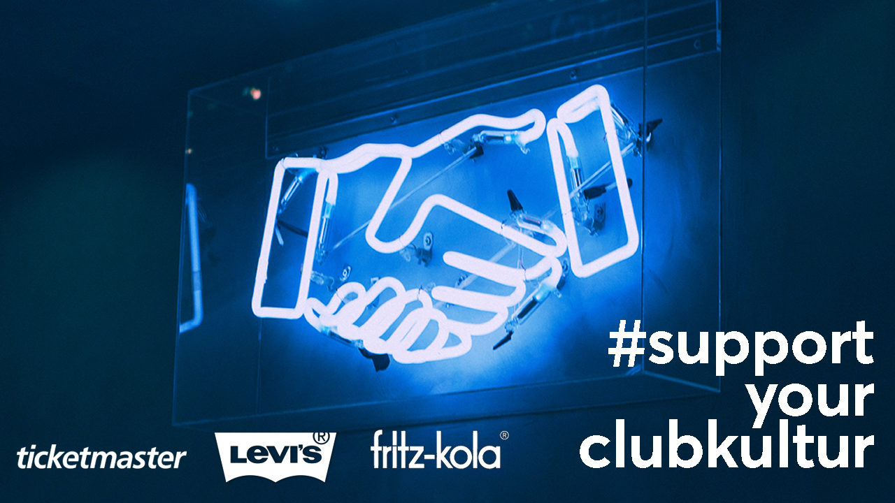 Support Your Clubkultur: Ticketmaster, Levi’s® und fritz-kola kooperieren bei Club-Projekt