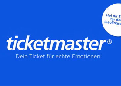 TV-Premiere: Ticketmaster wirbt erstmals im deutschen Fernsehen unter dem Motto „Dein Ticket für echte Emotionen“