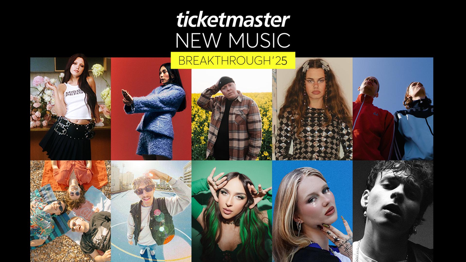 Ticketmaster Newxcomer Liste 2025 Deutschland