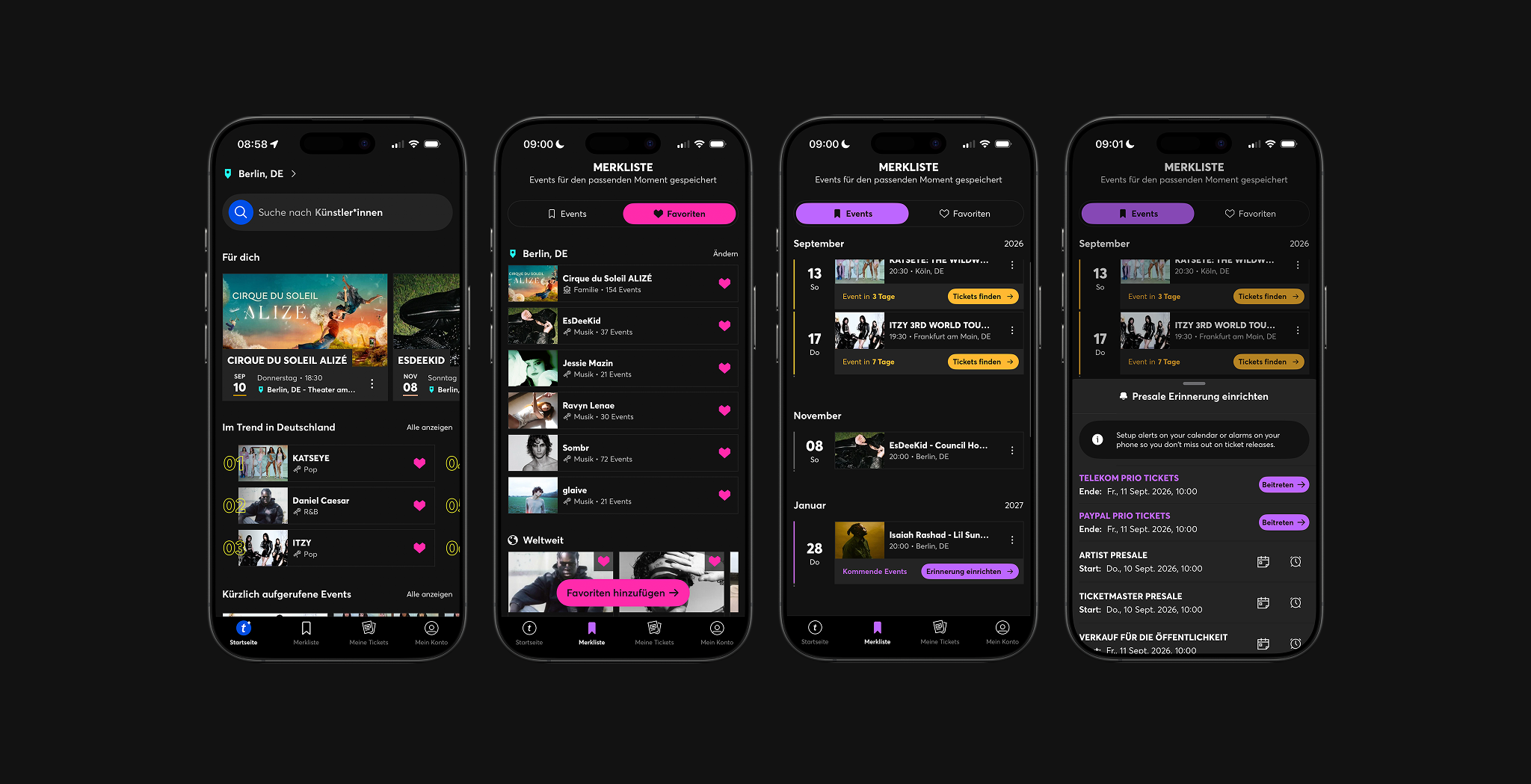 Die neue Ticketmaster App macht es Fans einfacher, mehr Live-Events zu entdecken